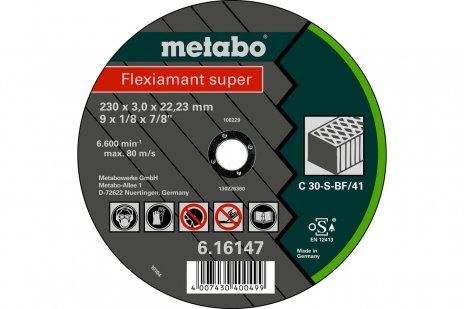 METABO Schuurschijf Flexiamant SUPER 125 x 2,5 x 22,23 steen, TF 42 616312000