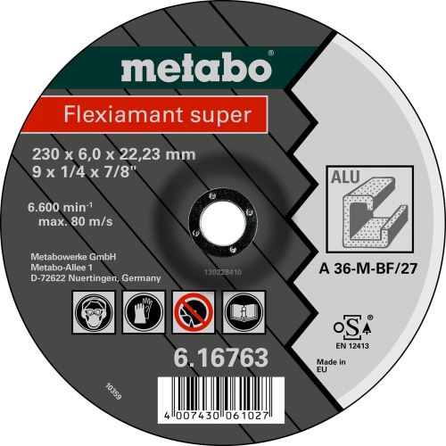 METABO Slijpschijf - non-ferrometalen 230x6,0x22,2 616763000