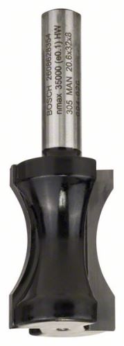 BOSCH Vlakke afrondfrees 8 mm, R1 18,3 mm, D 20,6 mm, L 32 mm, G 63,5 mm 2608628354