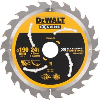 DeWALT Zaagblad (ideaal voor FLEXVOLT zagen), 190 x 30 mm, 24 tanden DT99562