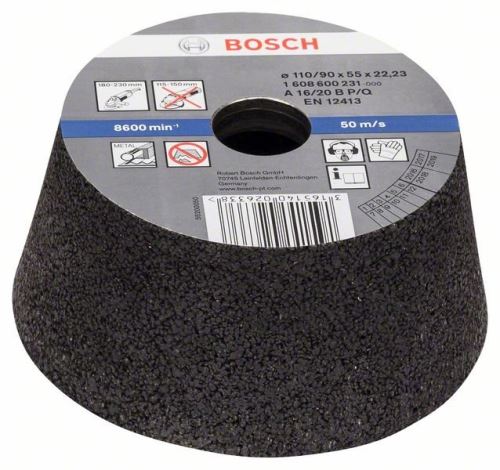 BOSCH Slijppot, conisch - metaal/gietijzer 90 mm, 110 mm, 55 mm, 16 1608600231