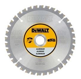 DeWALT Zaagblad voor AKU-zagen voor het zagen van aluminium, FTG 3°, 165 x 20 mm, 36 tanden DT1911