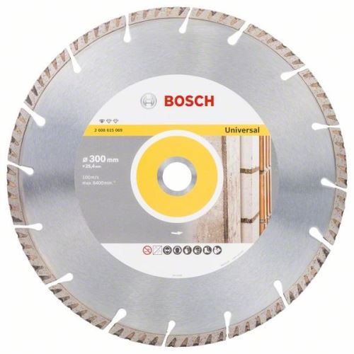 BOSCH Diamantdoorslijpschijf Standaard voor Universeel 300×25,4 300x25,4x3,3x10mm 2608615069