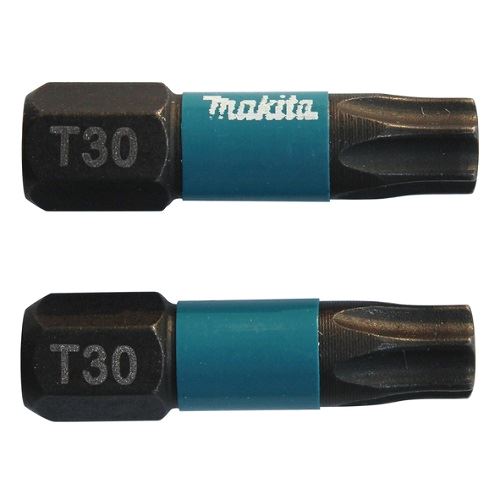 MAKITA torsiebit 1/4" IMPACT BLACK T30, 25 mm 2 stuks B-63694