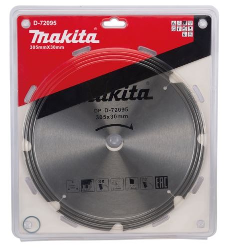 Makita PCD-zaagblad voor vezelcementplaten 305 x 30 mm, 8T D-72095