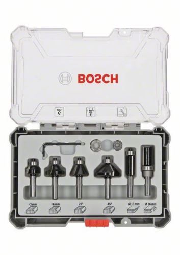 BOSCH Messenset met 8 mm spindel Trim&Edging, 6-dlg 2607017469