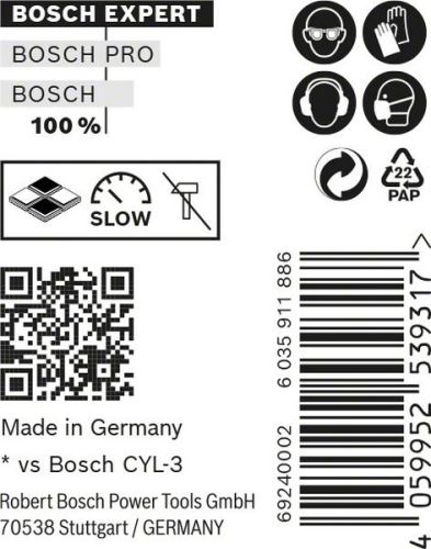 BOSCH EXPERT CYL-9 MultiConstruction 5x50, 10 stuks 2608900638