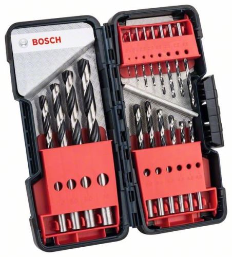 BOSCH 18-delige spiraalborenset HSS PointTeQ ToughBox 2608577350