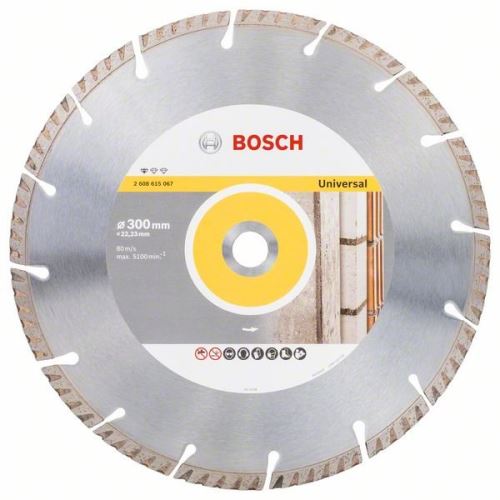 BOSCH Diamantdoorslijpschijf Standaard voor Universeel 300 × 22,23 300x22,23x3,3x10mm 2608615067