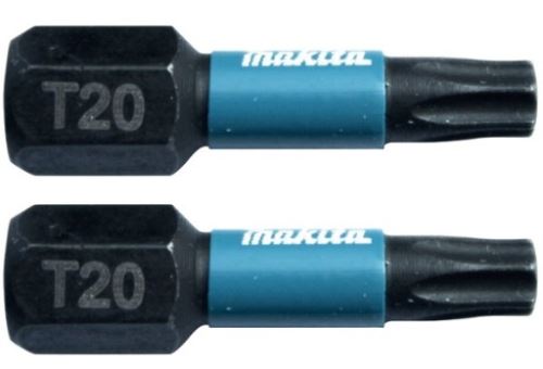 MAKITA torsiebit 1/4" IMPACT BLACK T20, 25 mm 2 stuks B-63672