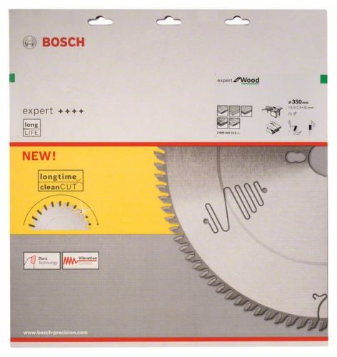 BOSCH Zaagblad Expert voor Hout 350 x 30 x 3,5 mm, 72 2608642513