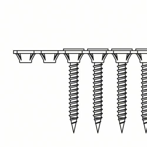 BOSCH Snelspanschroef, fijne draad 3,9 x 35 SF; 35 mm (1000 stuks) 2608000552