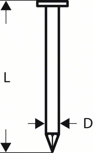 BOSCH SN21RK 90 strip nagels met ronde kop 3,1 mm 90 mm ongecoat glad (2500 stuks) 2608200031