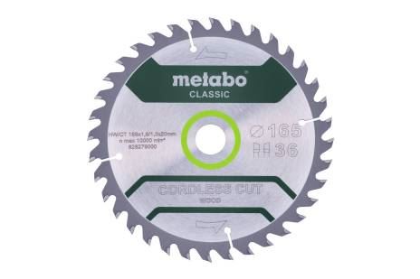 METABO Zaagblad 165 x 20 mm, 36 tanden, 15° CordlessCutClassic 628279000