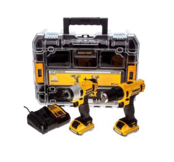 DeWALT DCK211D2T accuschroefboormachine en slagschroevendraaier