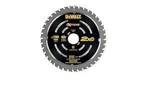 DeWALT Zaagblad voor hout en metalen materialen 190 x 30 mm, 40 tanden DT4394