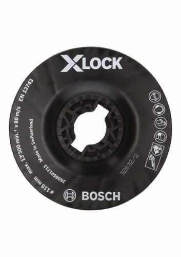 BOSCH X-LOCK Steunplaat, middel 115 mm, 13.300 tpm 2608601712