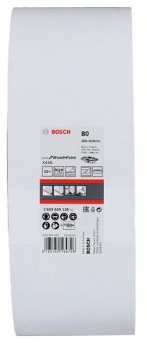 BOSCH 10-delige schuurbandenset X440 100 x 610 mm, 80 2608606136