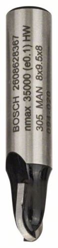 BOSCH Groeffrees 8 mm, R1 4 mm, D 8 mm, L 9,2 mm, G 40 mm 2608628367