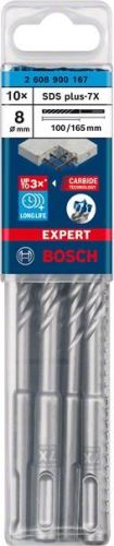 BOSCH EXPERT boor SDS plus-7X, 8x100x165 10 stuks 2608900167