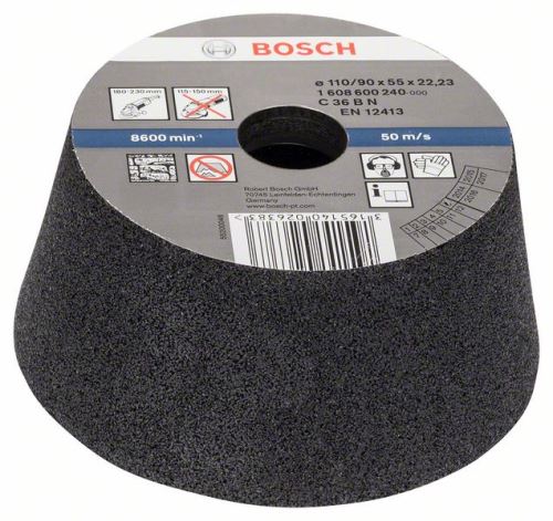 BOSCH Slijppot, conisch - steen/beton 90 mm, 110 mm, 55 mm, 36 1608600240