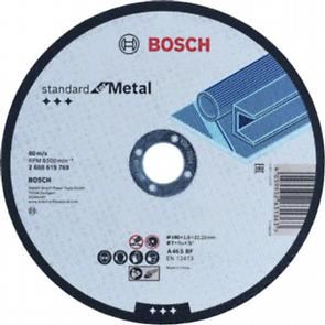 BOSCH Doorslijpschijf Standaard voor Metaal 180 x 1,6 x 22,23 mm, recht 2608619769