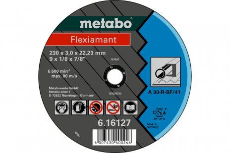 METABO Slijpschijf Flexiamant 100x2,5x16,0 staal, TF 41 - 616742000 616742000