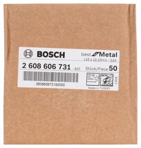 BOSCH Vezelslijpschijf R574, Best for Metal D = 125 mm; K = 24 2608606731