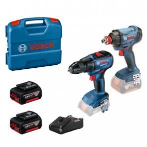 BOSCH Combiset: accu-slagmoersleutel GDX 180-LI + accu-combischroevendraaier GSR 18V-50 + 2x accu 5,0 Ah in koffer 0615990N3F