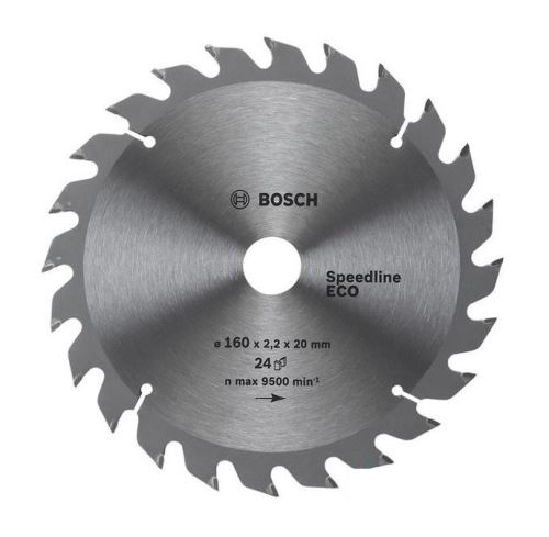 BOSCH Zaagblad Eco voor Hout 160x2,2/1,4x20 24T 2608644373