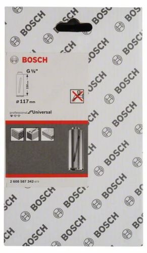 BOSCH Droge diamantboor G 1/2" 117 mm, 150 mm, 6 segmenten, 7 mm 2608587342