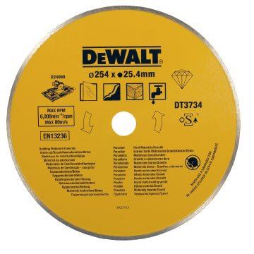 DeWALT DIA schijf voor steengoed en porselein, 254 mm (voor D24000) DT3734