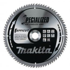 MAKITA bladzaag hout Efficut 305x2,15x30 mm 80 tanden B-67315