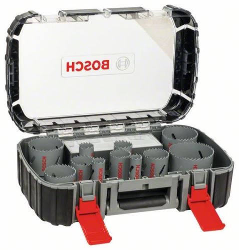 BOSCH 17-delige set universele gatenponsen HSS BIM 20; 22; 25; 32; 35; 40; 44; 51; 60; 64; 76 mm 2608580887