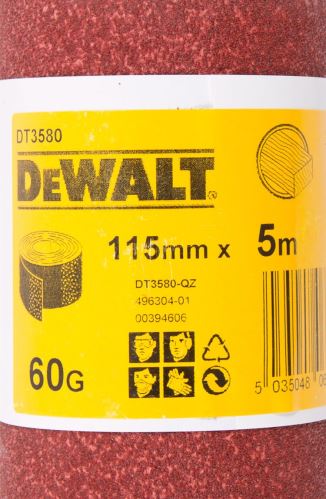 DeWALT schuurpapierrol 5 mx 115 mm, P60 DT3580