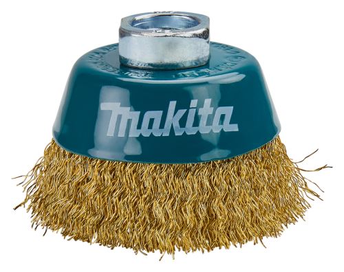 MAKITA messing draadkomborstel, gegolfde draad 0,3 mm, 60 mm D-39746