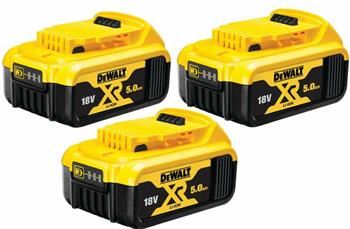 DeWALT 18V starterkit 3 accu's 5Ah DCB184P3