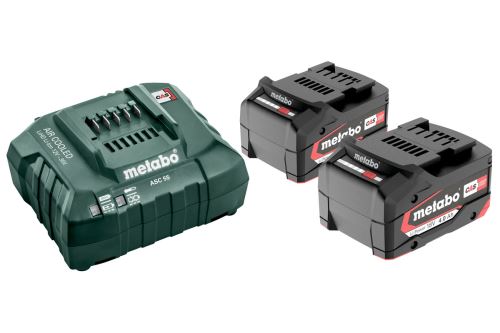 METABO Basisset (lader + accu's) 18V / 2 x 4,0 Ah 685050000