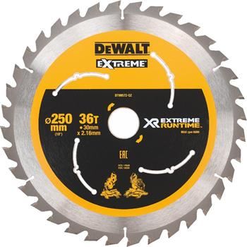 DeWALT Zaagblad (ideaal voor FLEXVOLT zagen) 250 x 30 mm, 36 tanden DT99572