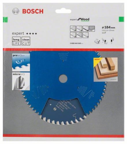 BOSCH Zaagblad Expert voor Hout 184 x 20 x 2,6 mm, 56 2608644040