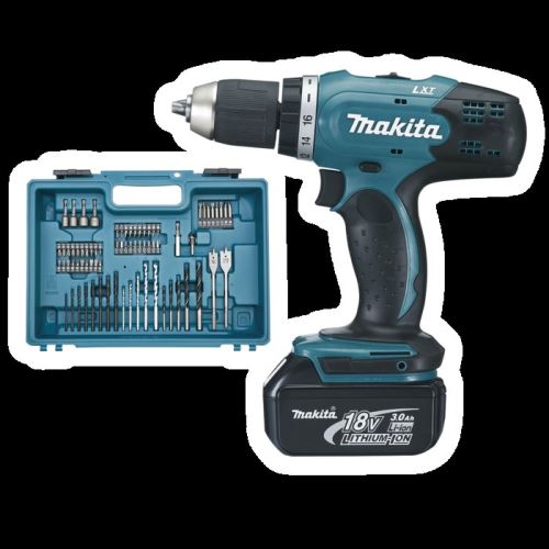 MAKITA Accuschroefboormachine met accessoires Li-ion 18V/3,0Ah DDF453SFX1