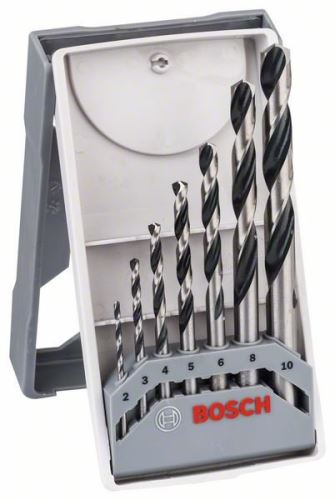 BOSCH 7-delige spiraalborenset HSS PointTeQ Mini X-Line 2608577347