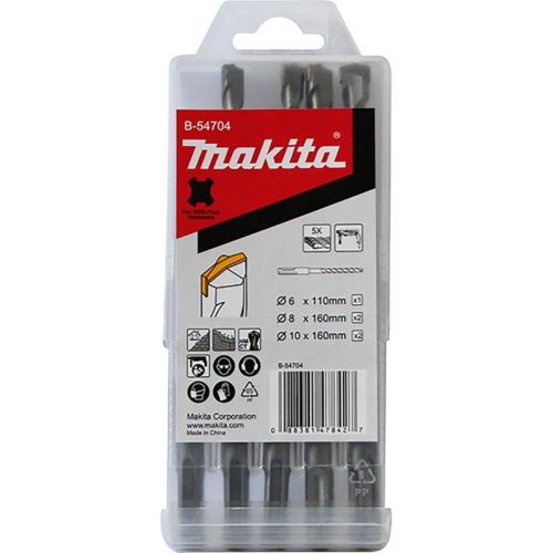 MAKITA borenset SDS-Plus D 6;8;10 mm, 5-dlg B-54704