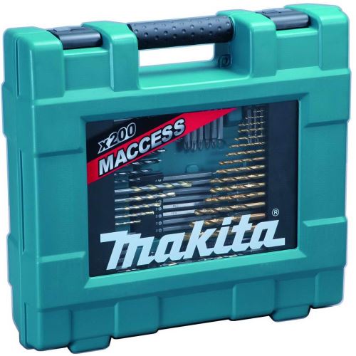 MAKITA bit- en boorset 200-dlg in kunststof koffer D-37194