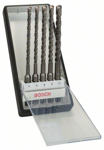 BOSCH 5-delige set boorhamers Robust Line SDS-plus-5 Ø 6,6,8,8,10 x 165mm 2607019928