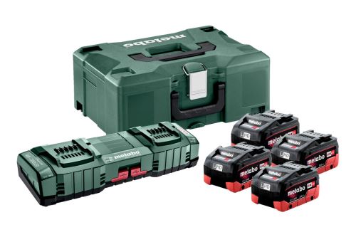 METABO Basisset (lader + accu's) 18V / 4x LiHD 8,0 Ah + ASC 145 DUO + koffer 685135000