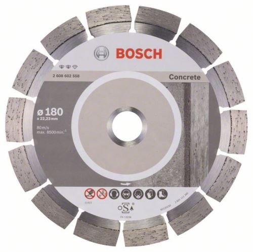 BOSCH Diamantdoorslijpschijf Expert voor Beton 180 x 22,23 x 2,4 x 12 mm 2608602558