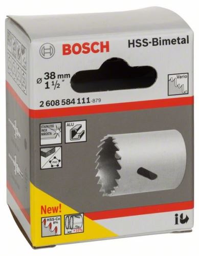 BOSCH HSS-bimetaal perforator voor standaard adapter 38 mm, 1 1/2" 2608584111