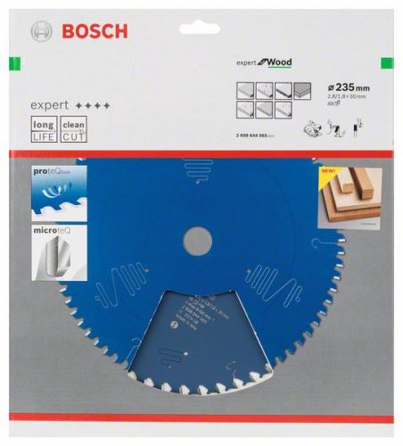 BOSCH Zaagblad Expert voor Hout 235 x 30 x 2,8 mm, 48 2608644065