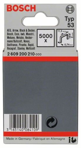 BOSCH Dundraadnietmachine, type 53 11,4 x 0,74 x 8 mm (5000 stuks) 2609200210